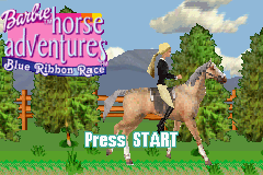 Barbie Horse Adventures - Blue Ribbon Race Title Screen